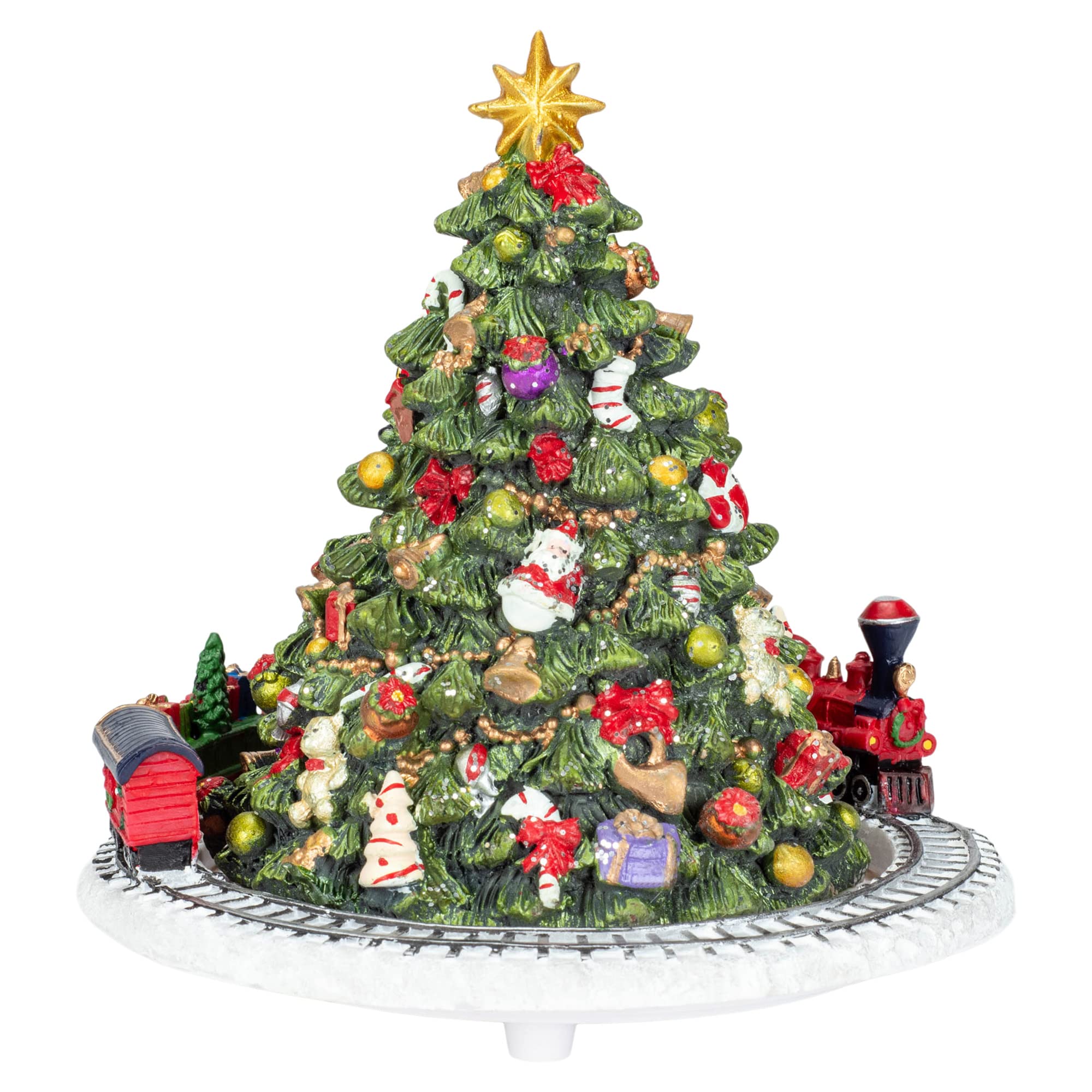 Amazon.com: 6-Inch Christmas Tree with Revolving Train Music